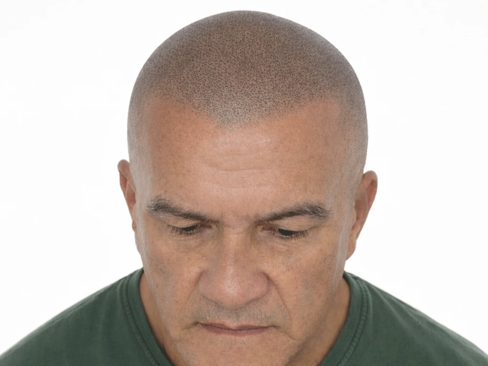 Tatuaje capilar efecto rapado, después